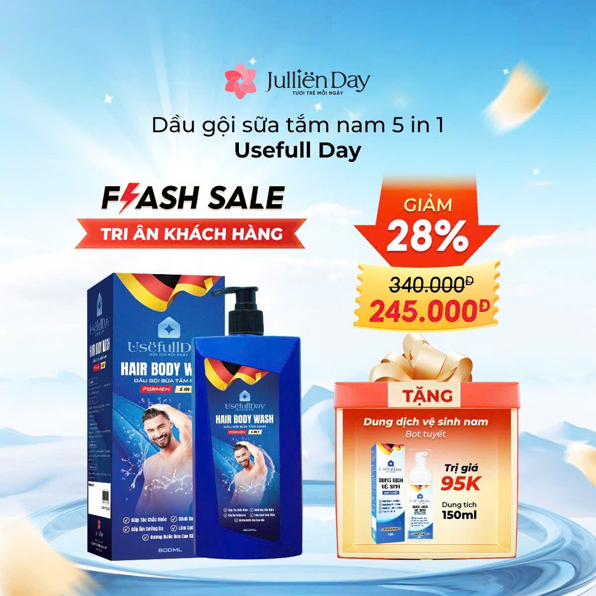 Sữa rửa mặt Jullien Day