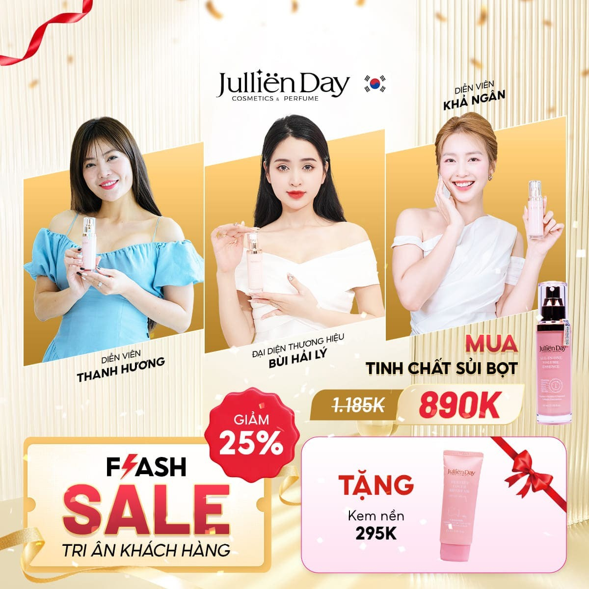 Mua 1 tặng 1: Tặng kem nền BB Cream khi mua tinh chất siêu phục hồi "6 in 1"