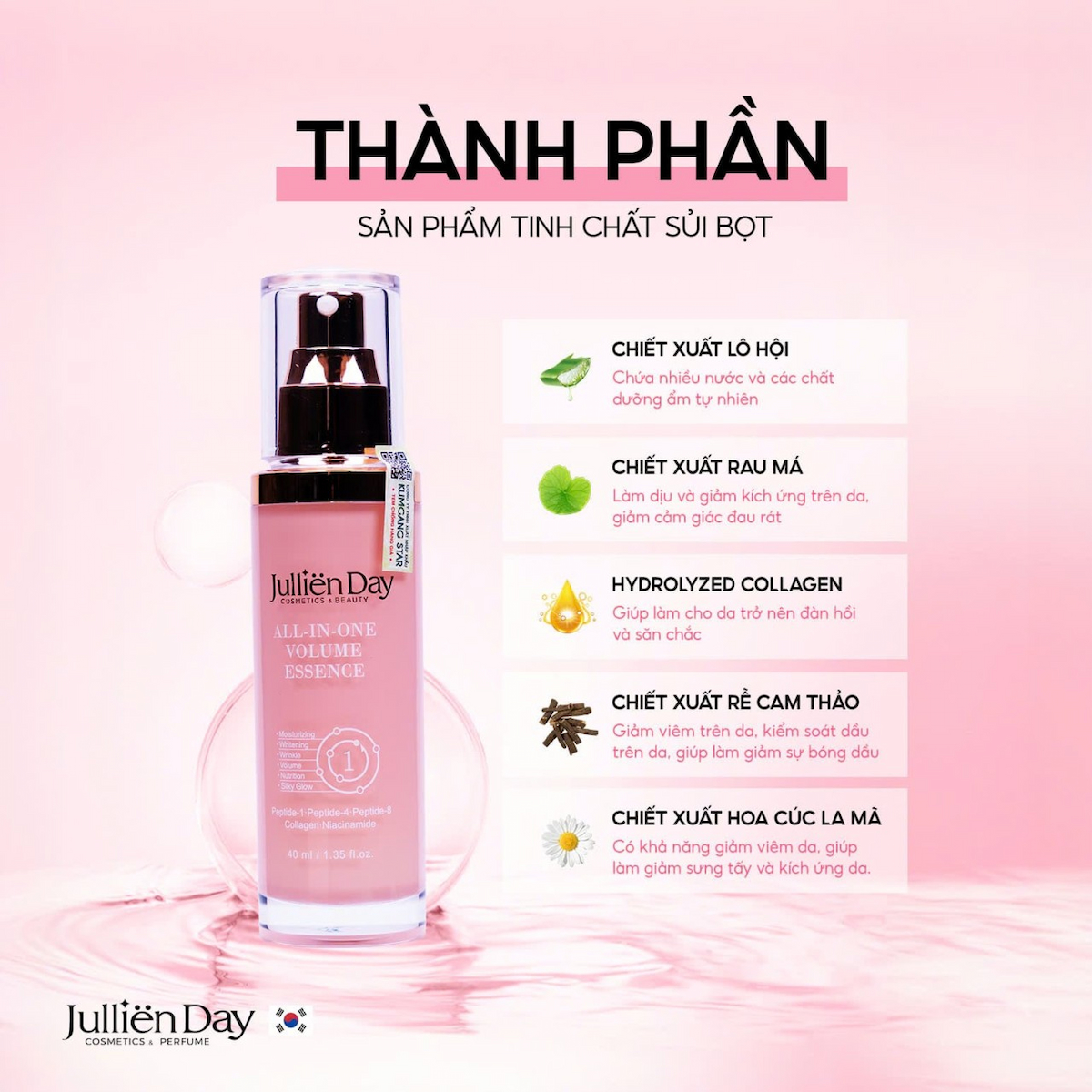 Mua 1 tặng 1: Tặng kem nền BB Cream khi mua tinh chất siêu phục hồi "6 in 1"