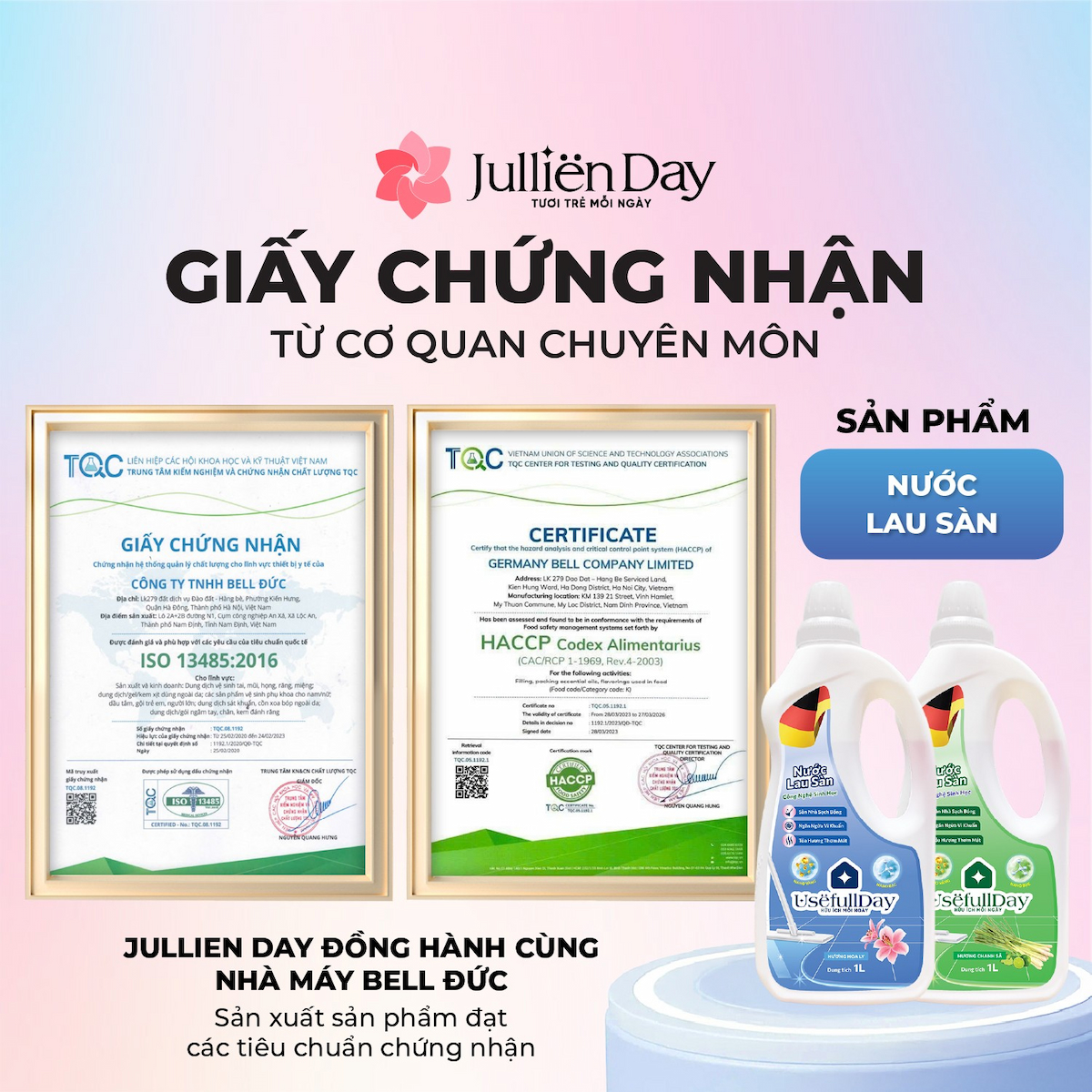 Nước lau sàn công nghệ sinh học hương chanh sả 1 lít Usefull Day
