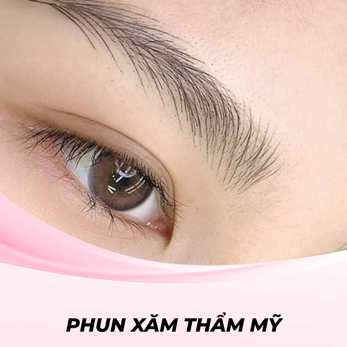 Chân mày điêu khắc phẩy sợi