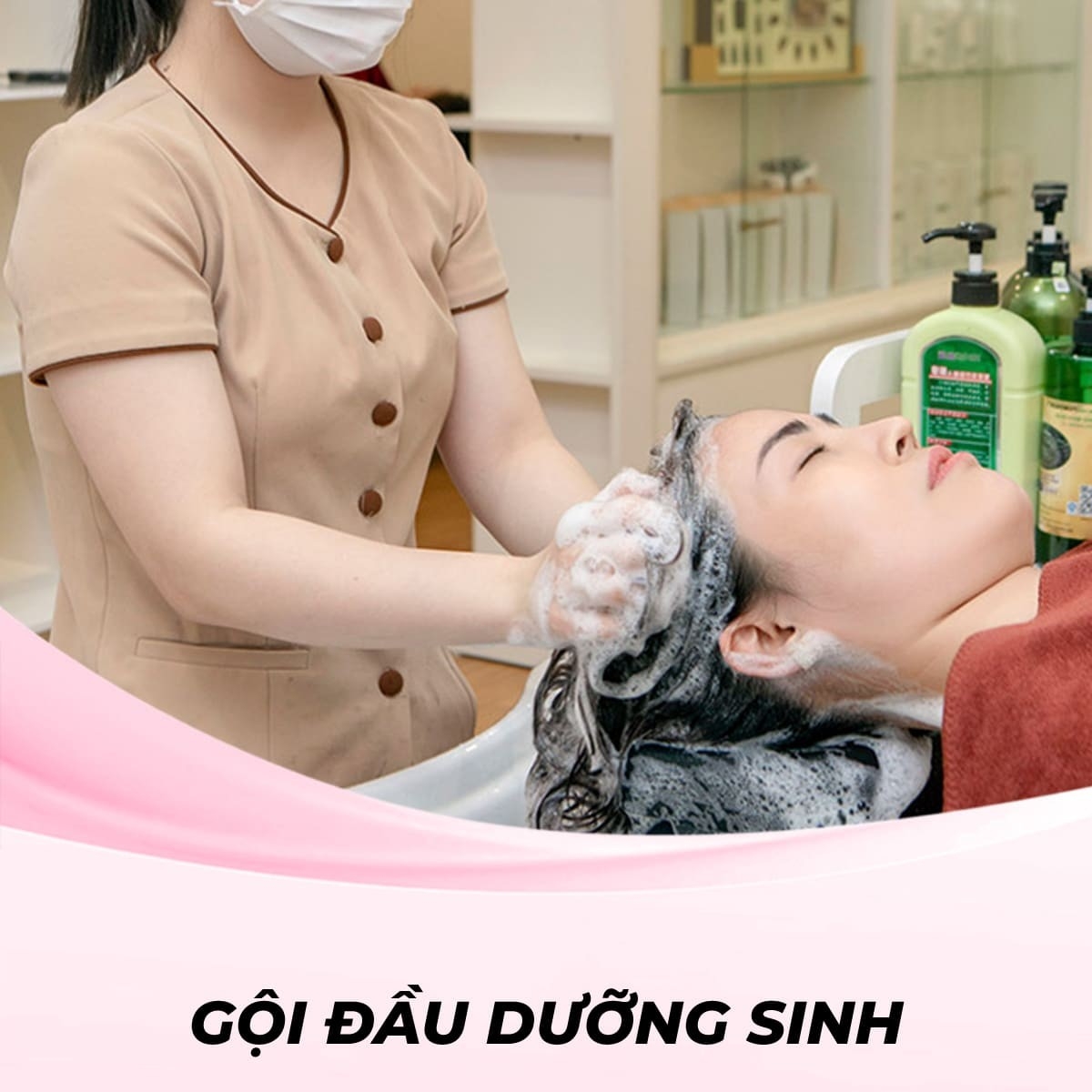 Gội đầu dưỡng sinh, massage cổ vai gáy đả thông kinh lạc