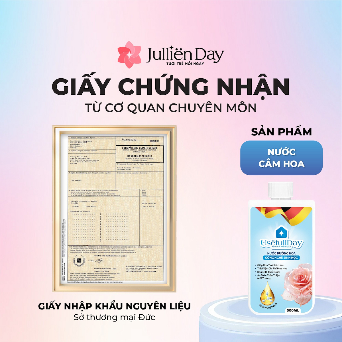 Nước dưỡng hoa công nghệ sinh học Usefull Day 500ml