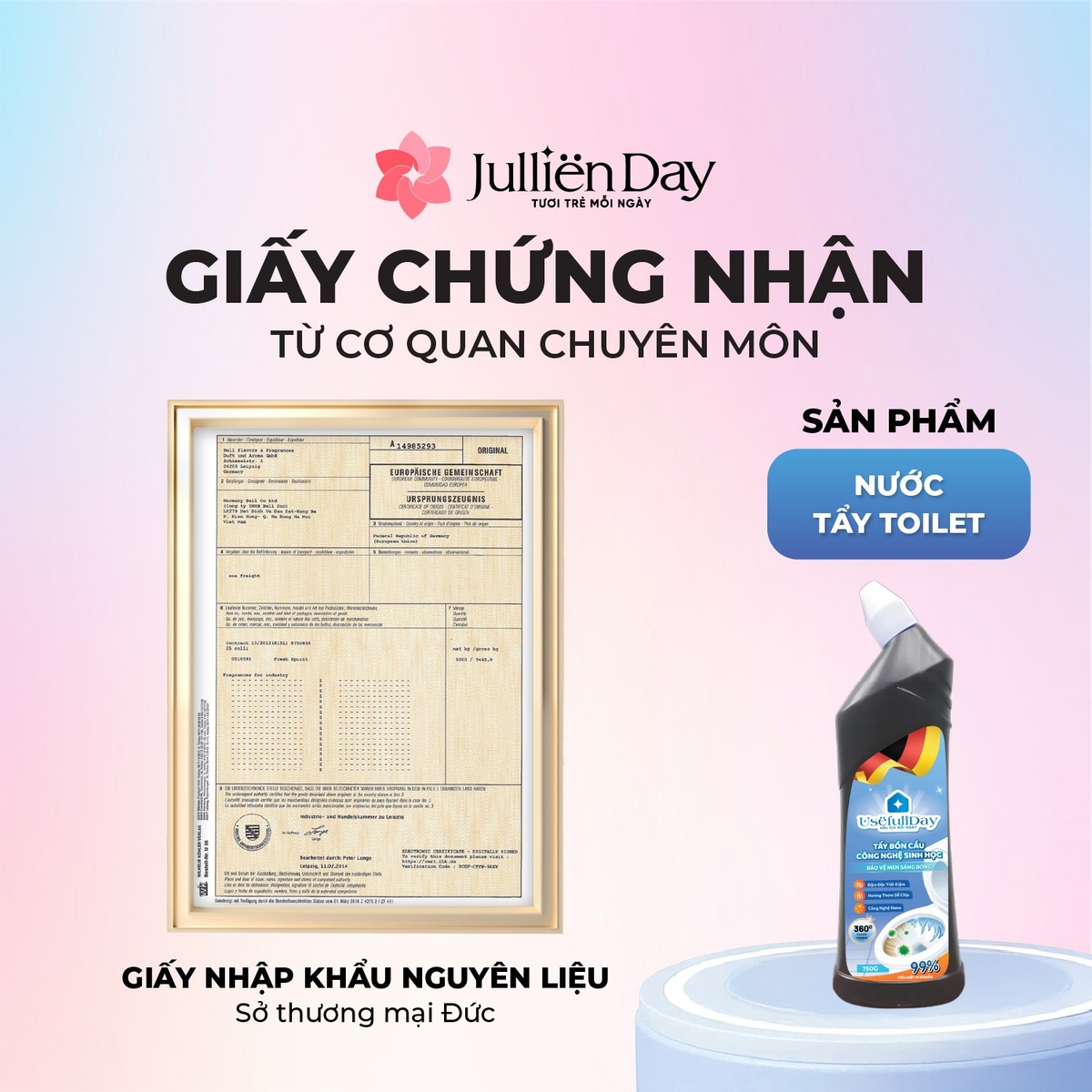 Tẩy bồn cầu công nghệ sinh học Usefull Day (750ml)