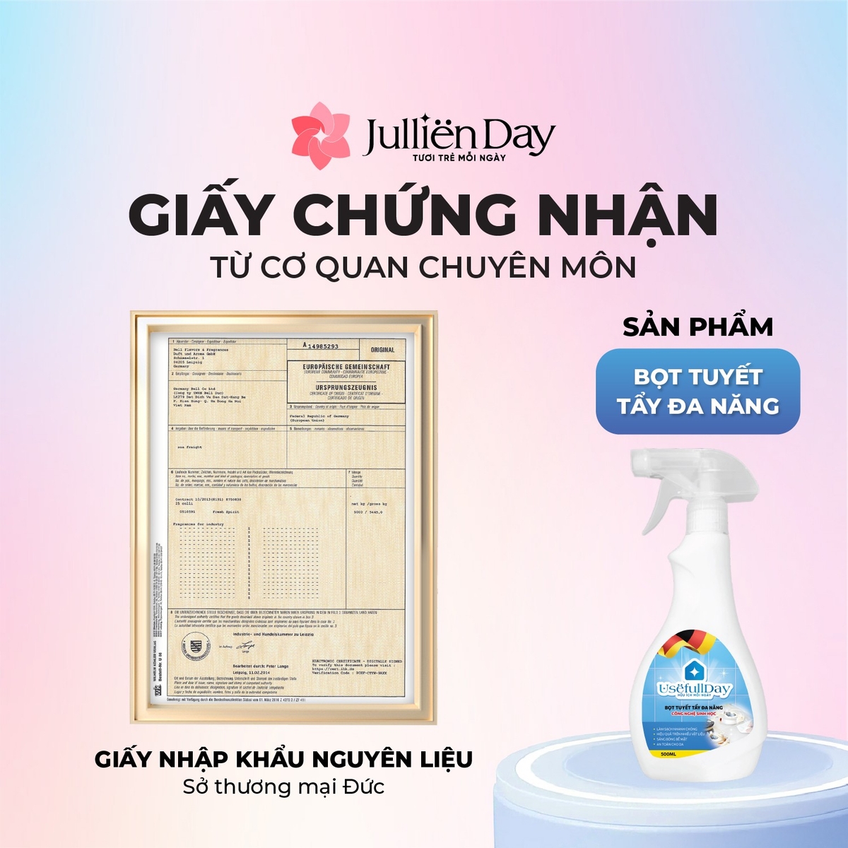 Bọt tuyết tẩy đa năng công nghệ sinh học Usefull Day 500ml
