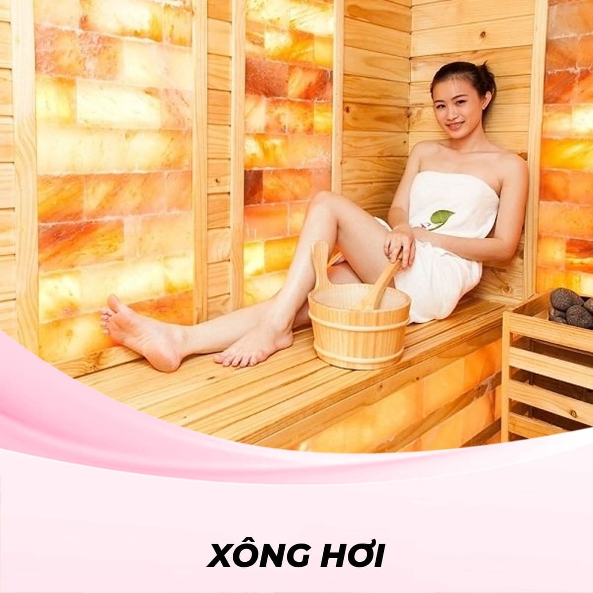 Xông hơi đá muối kết hợp thuốc bắc