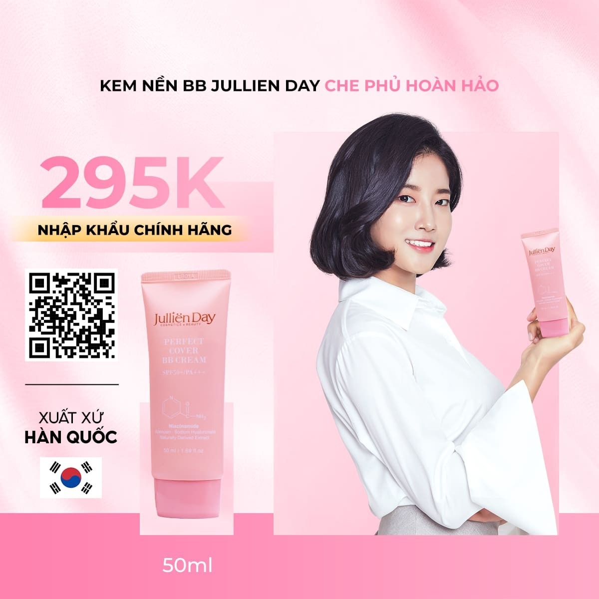 Kem nền BB che phủ hoàn hảo Jullien Day 50ml