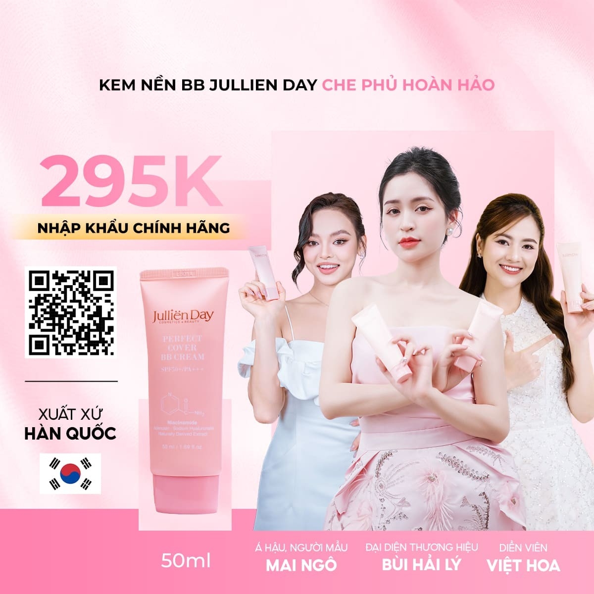 Kem nền BB che phủ hoàn hảo Jullien Day 50ml