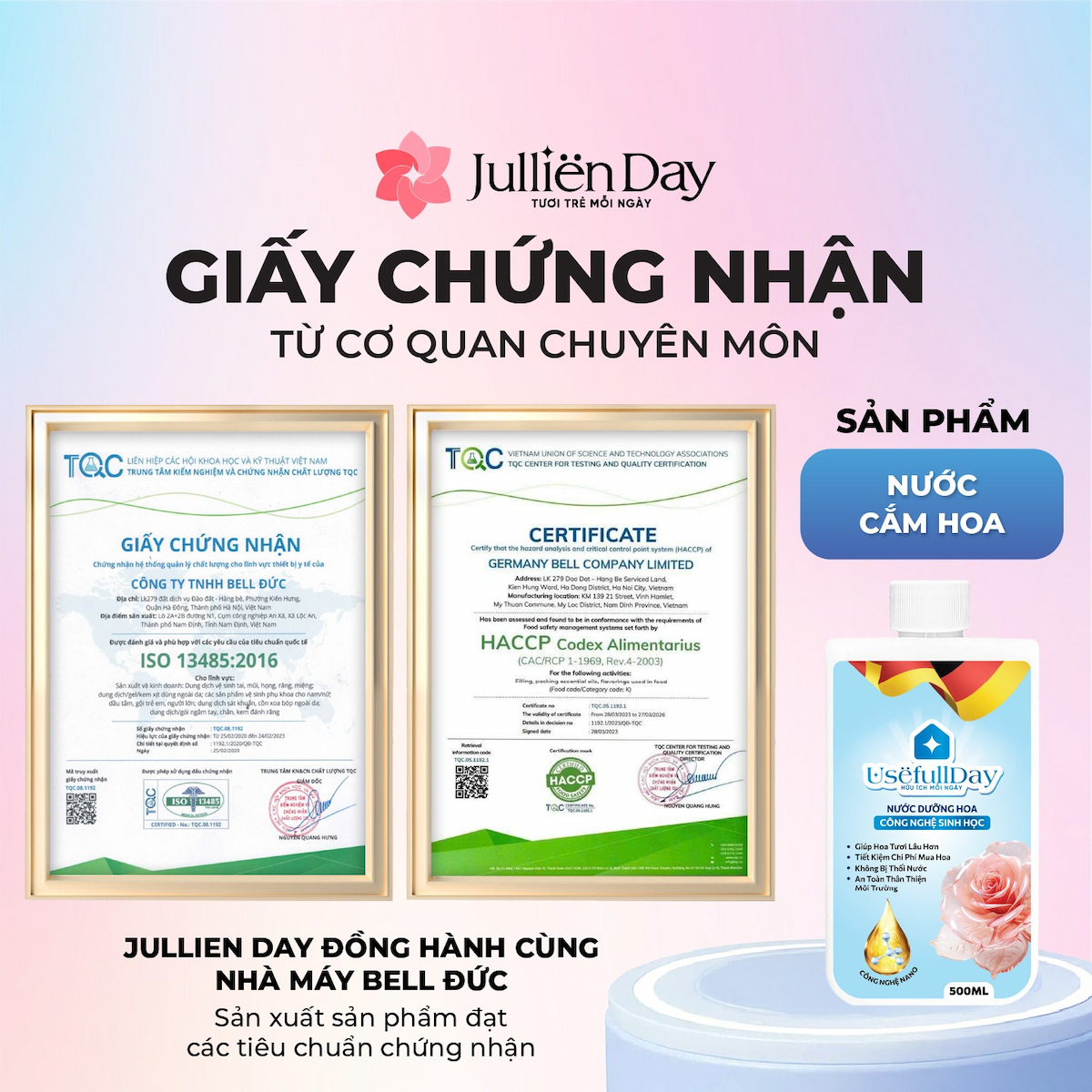 Nước dưỡng hoa công nghệ sinh học Usefull Day 500ml
