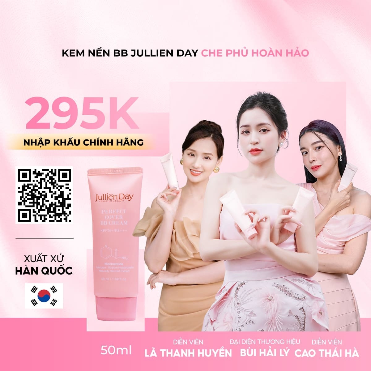 Kem nền BB che phủ hoàn hảo Jullien Day 50ml