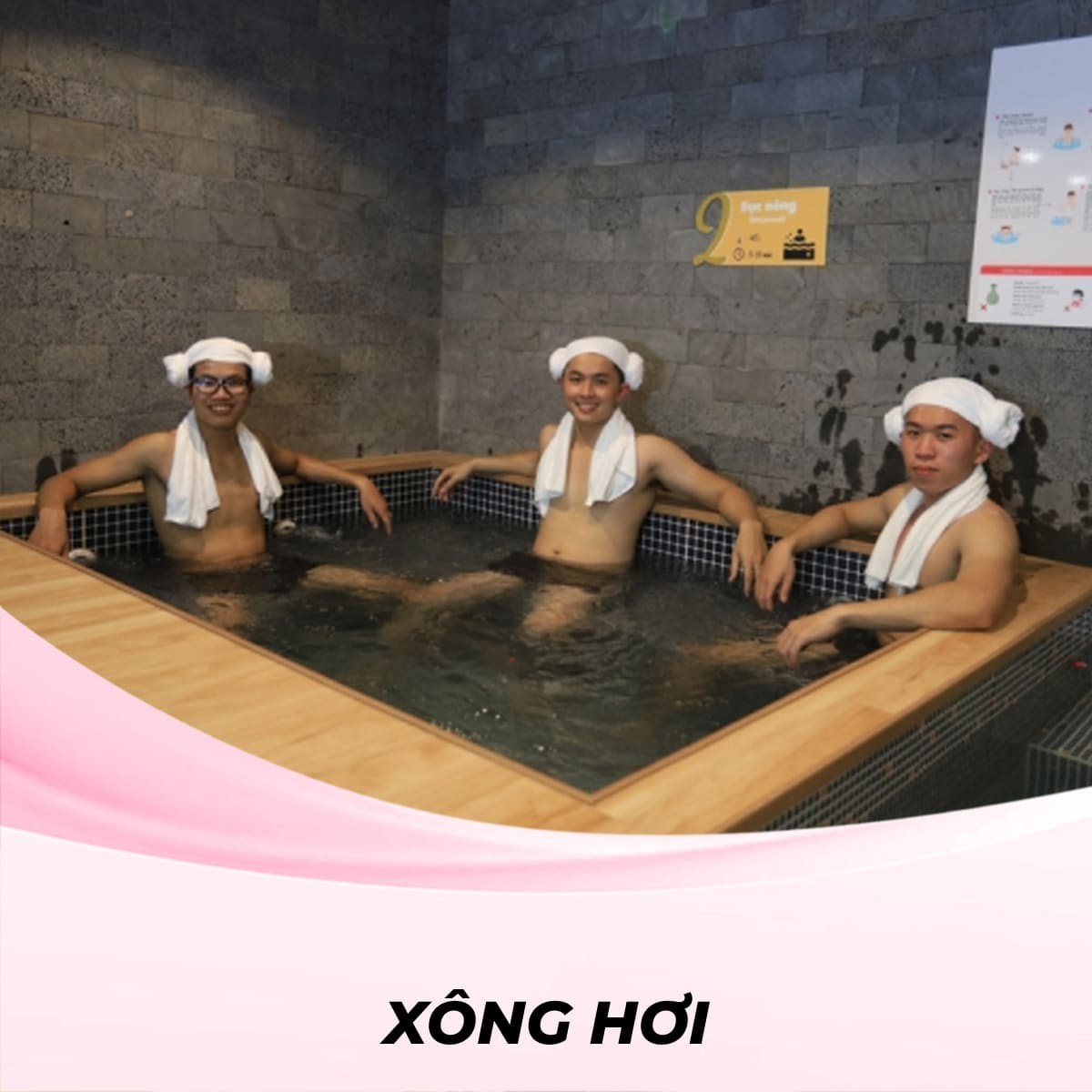 Xông hơi kiểu Nhật Tắm Onsen và xông hơi Sakura