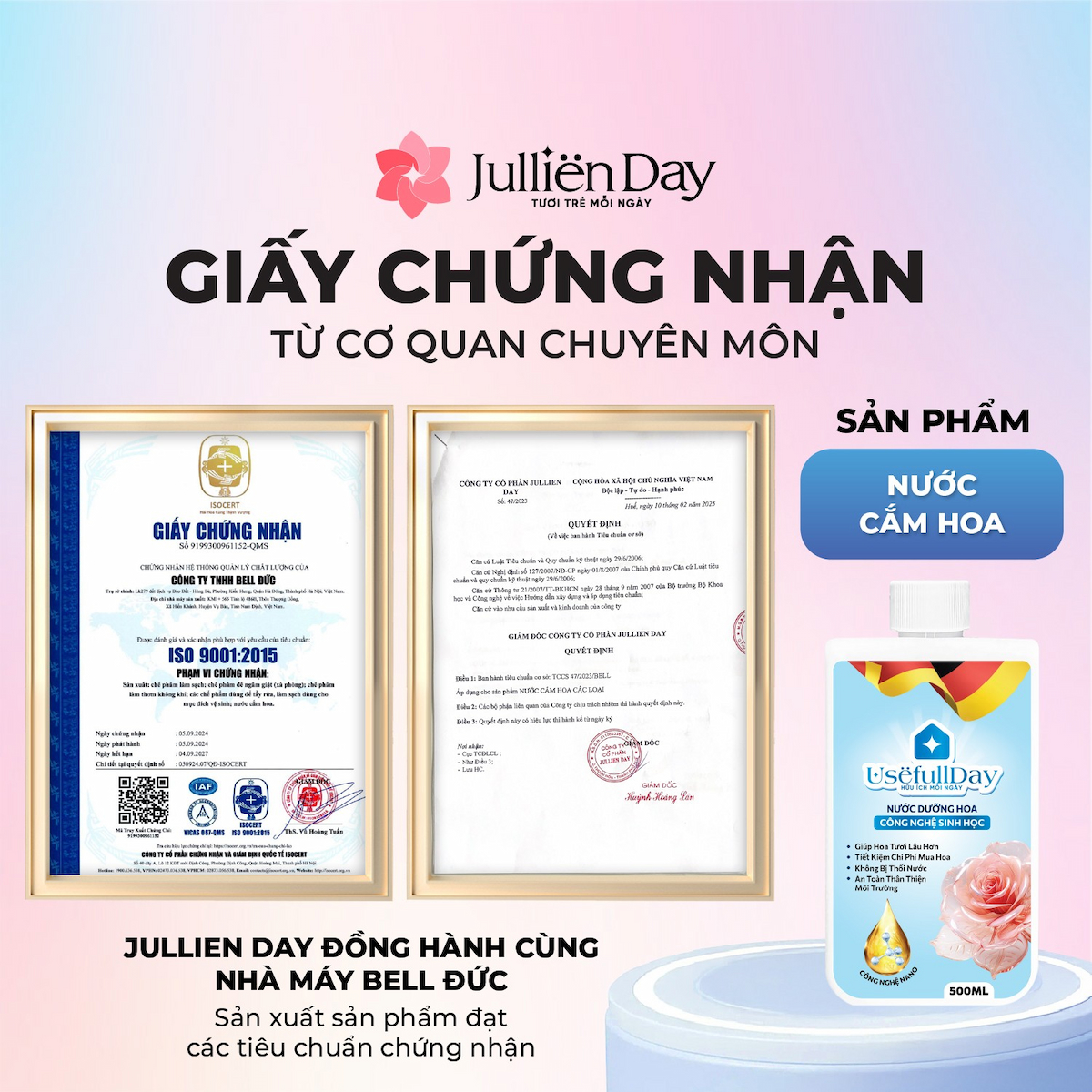 Nước dưỡng hoa công nghệ sinh học Usefull Day 500ml