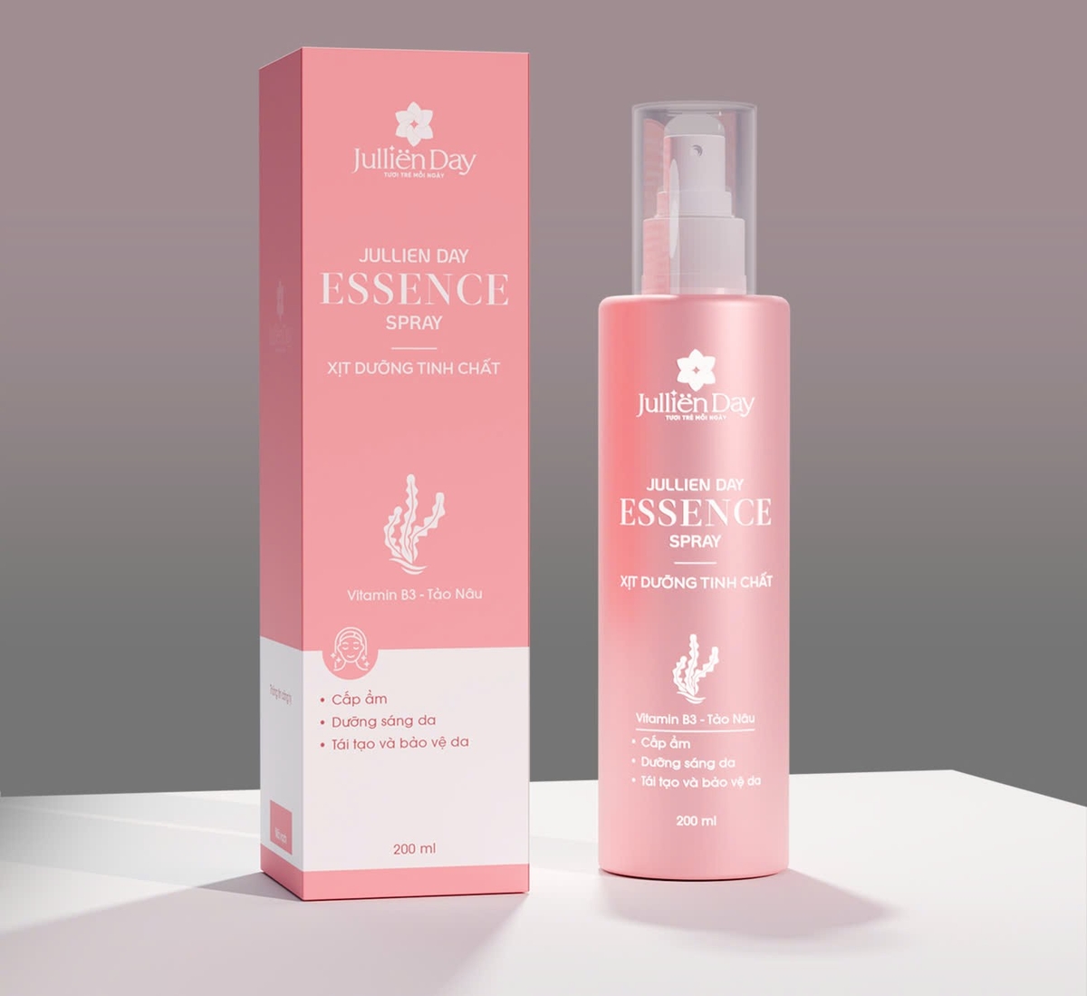 Xịt dưỡng tinh chất phục hồi căng bóng Jullien Day - Essence Spay 200ml