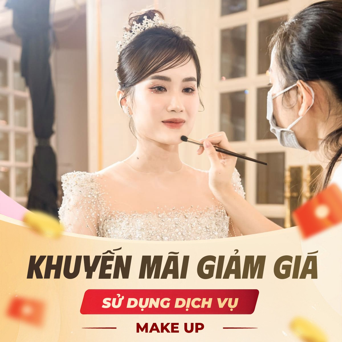 Khuyến mãi giảm giá dịch vụ trang điểm cô dâu (Bridal Makeup)