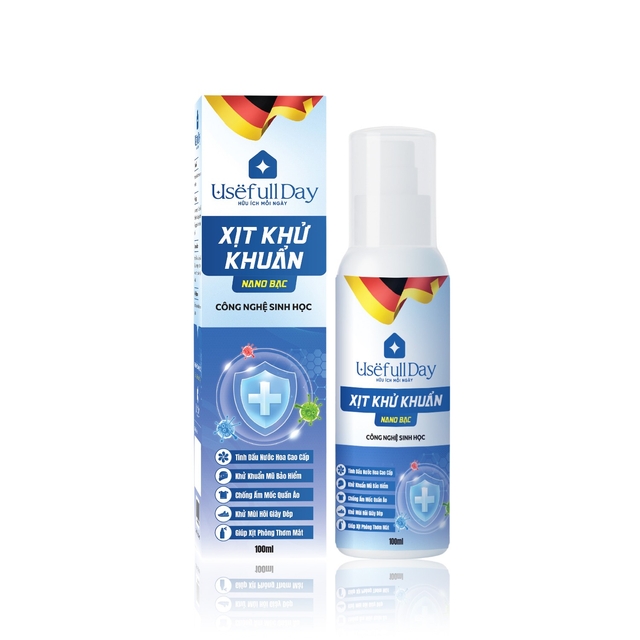 Xịt khử khuẩn công nghệ sinh học Nano Bạc Usefull Day 100ml
