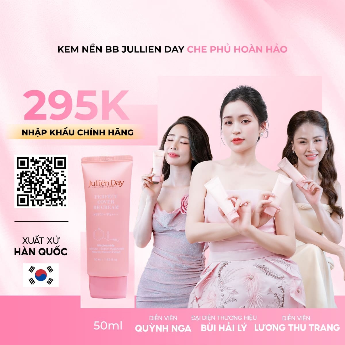 Kem nền BB che phủ hoàn hảo Jullien Day 50ml