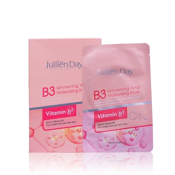 Mặt nạ dưỡng trắng Vitamin B3 Jullien Day (5 miếng/set 125ml)