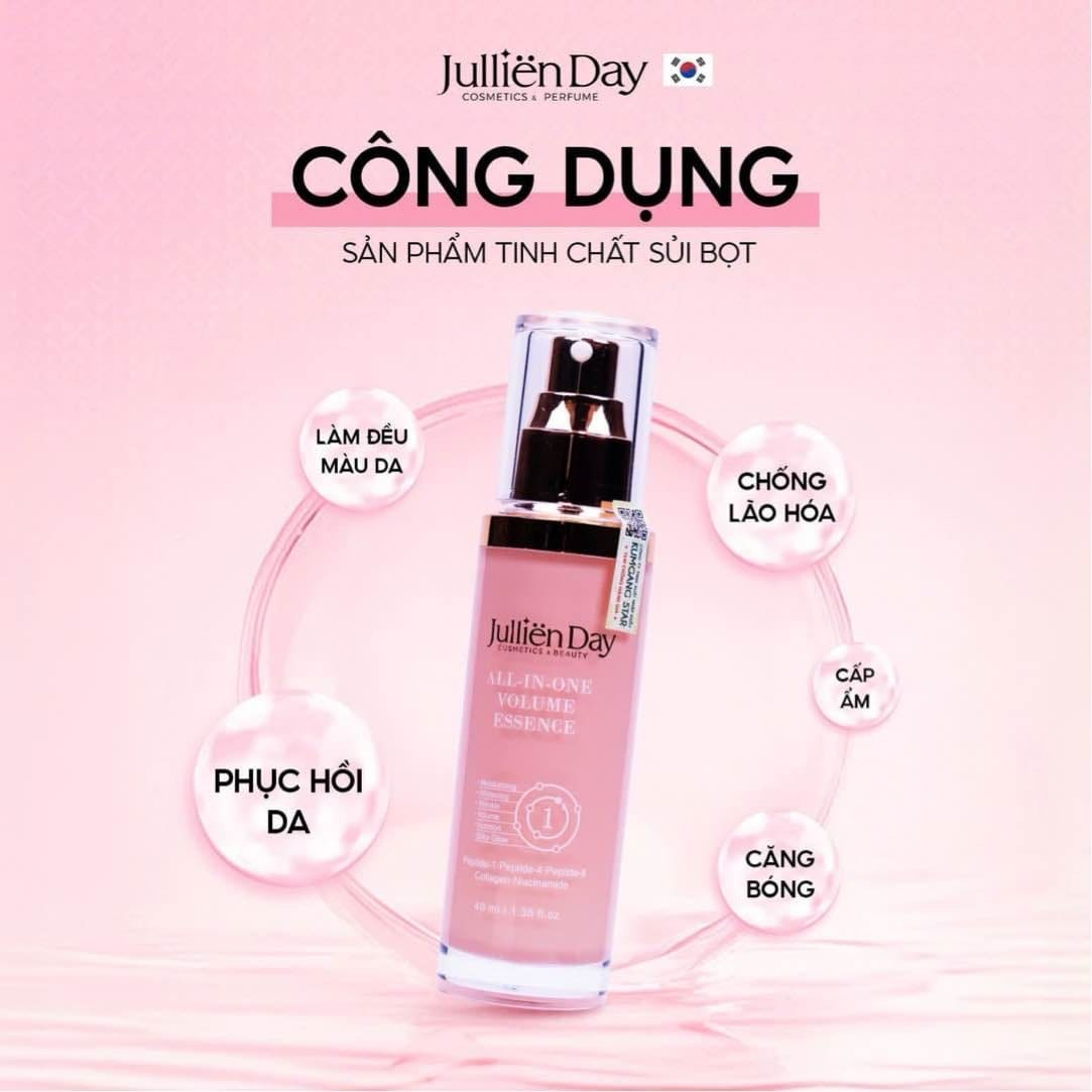 Tinh chất tạo bọt siêu phục hồi căng bóng da Jullien Day 6in1 (40ml)