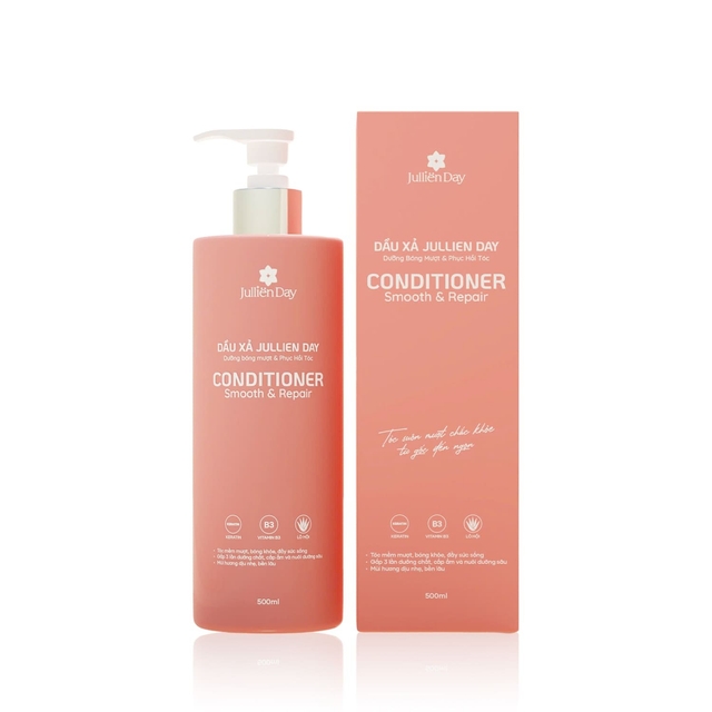 Dầu xả dưỡng bóng mượt và phục hồi tóc Jullien Day Conditioner smooth & Repair 500ml