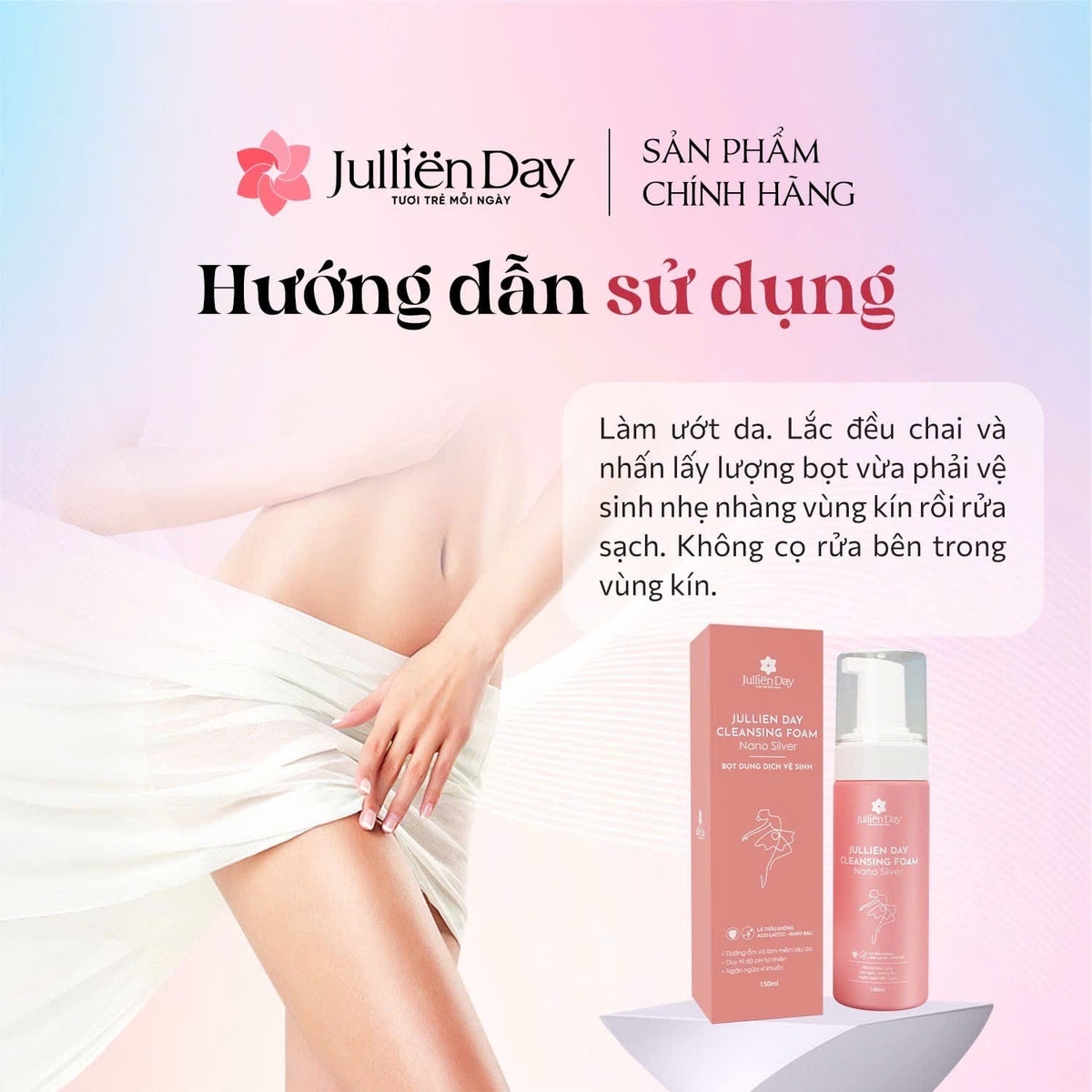 Flash sale: Tặng Dung dịch vệ sinh phụ nữ dạng bọt 150ml khi mua Xịt dưỡng tóc hương nước hoa sang trọng 150ml