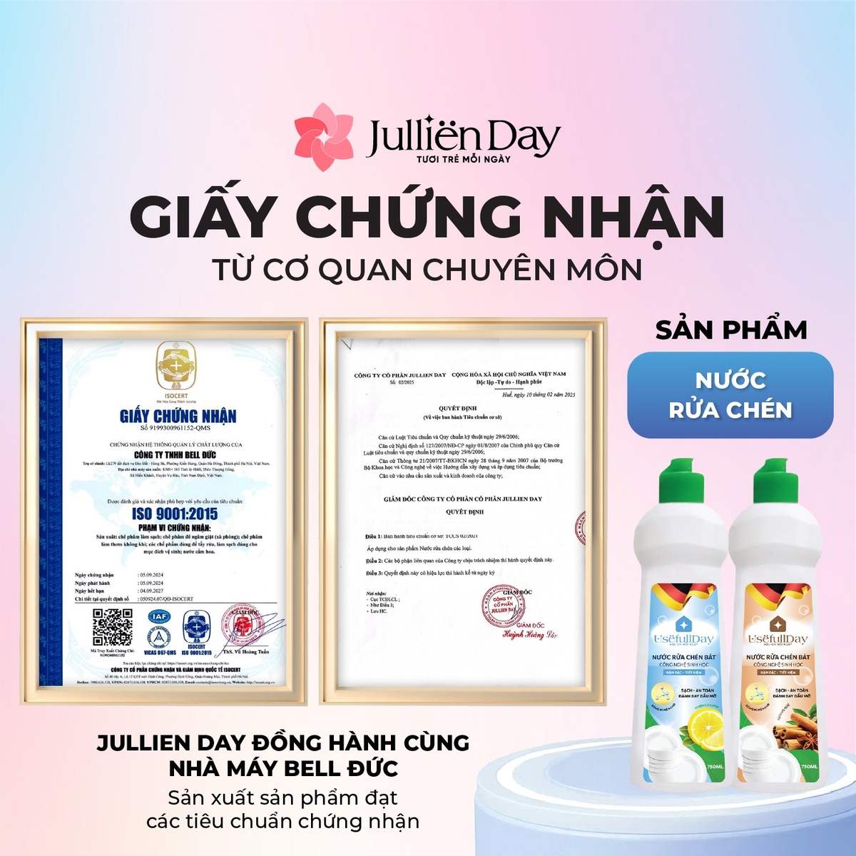 Nước rửa chén bát công nghệ sinh học hương chanh Usefull Day (750ml)