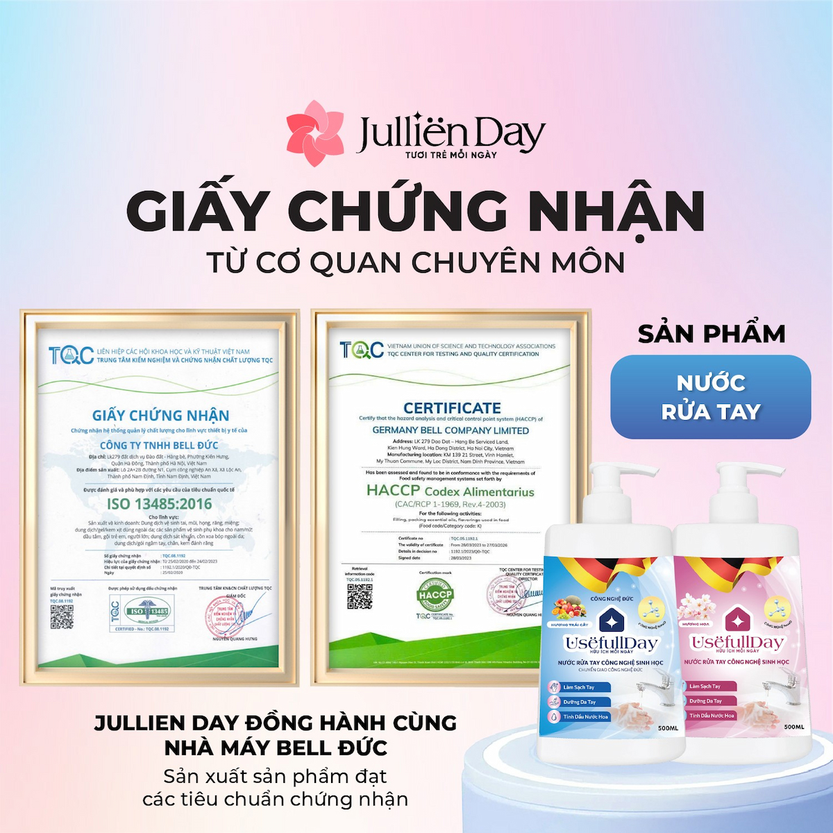Nước rửa tay công nghệ sinh học Usefull Day - hương trái cây 500ml