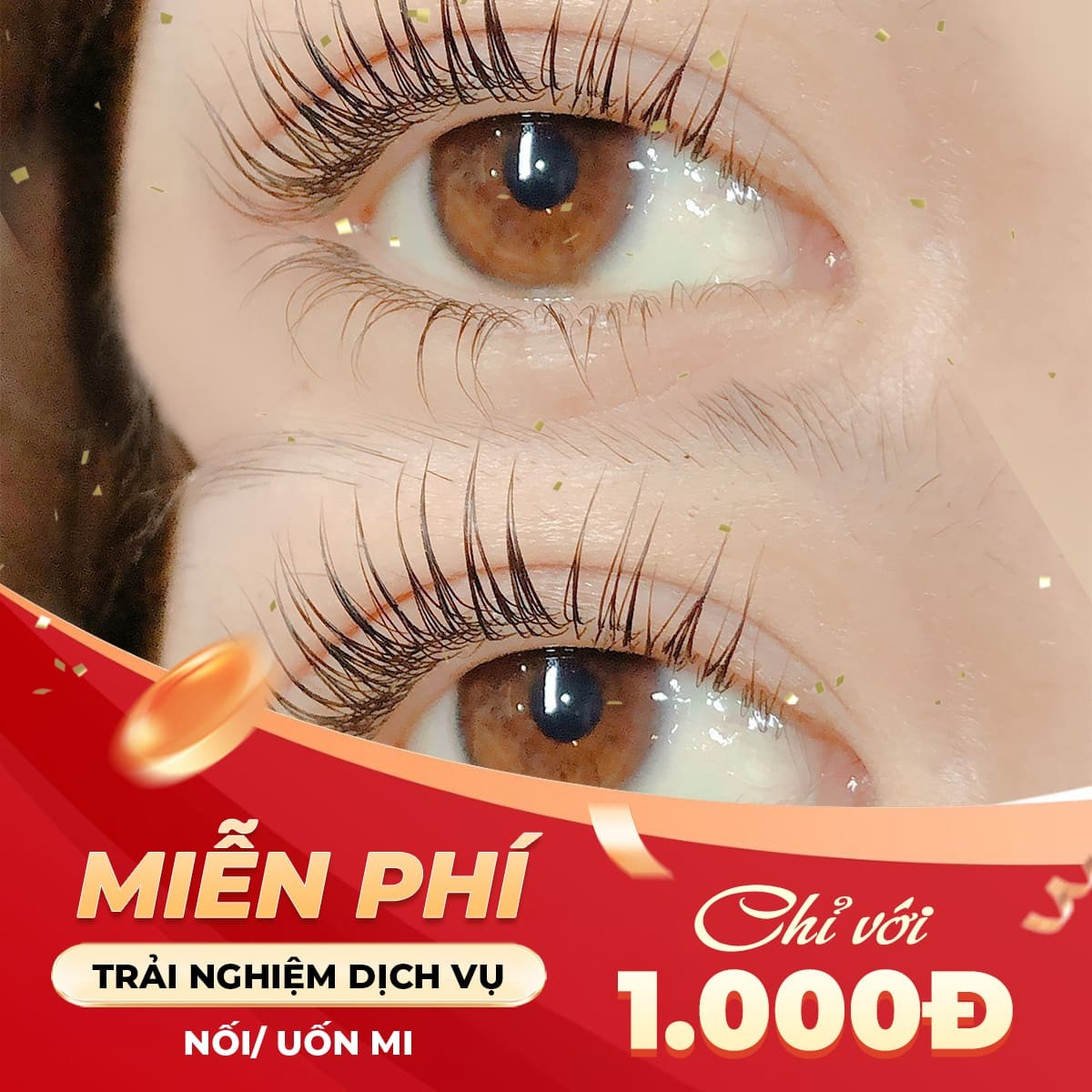 Miễn Phí Trải Nghiệm Dịch Vụ Uốn Mi Lash Lift
