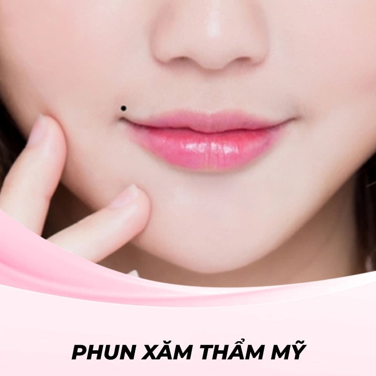 Tạo nốt ruồi phong thủy ở khóe miệng bằng phương pháp phun thêu