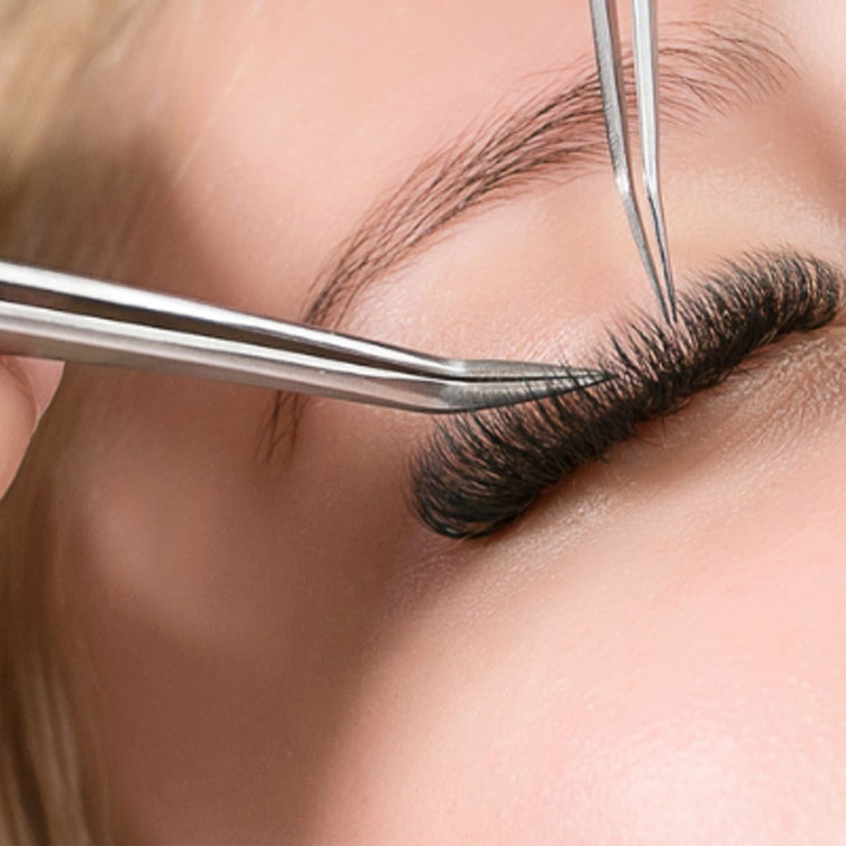 Uốn Mi Kết Hợp Nối Mi Sợi Tơ