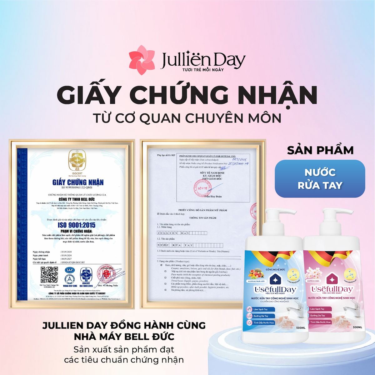 Nước rửa tay công nghệ sinh học Usefull Day - hương trái cây 500ml