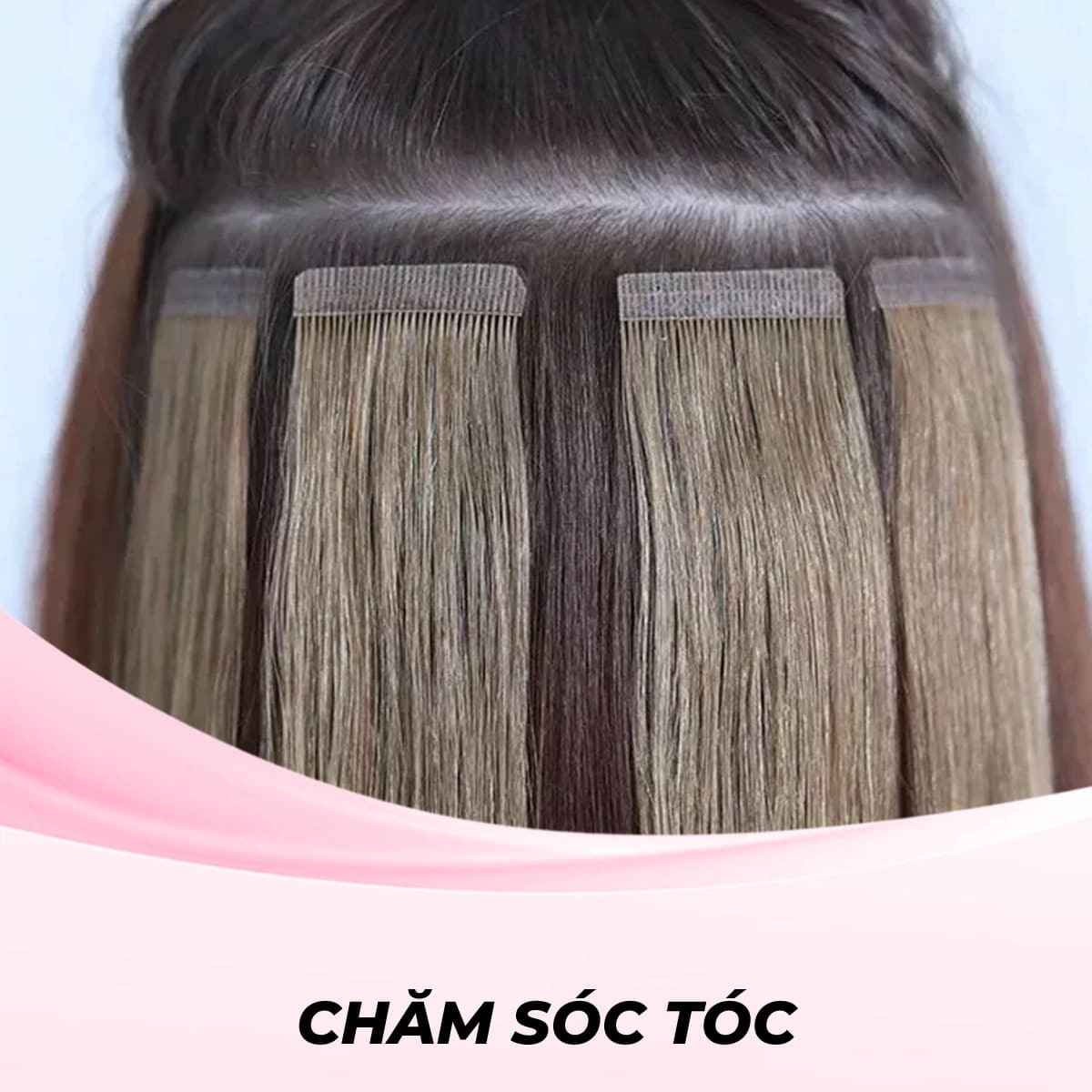 Nối tóc bằng phương pháp gắn keo